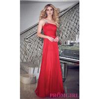 Full Length Chiffon One Shoulder Gown - Brand Prom Dresses|Beaded Evening Dresses|Unique Dresses For