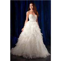 Style 981 by Alfred Angelo Sapphire Bridal Collection - Sweetheart Ballgown Semi-Cathedral Sleeveles