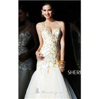 Asymmetrical One Shoulder Gown by Sherri Hill 1572 Dress - Cheap Discount Evening Gowns|Bonny Party