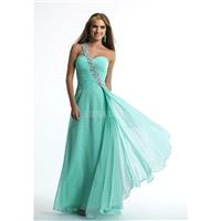 Beautiful Floor Length One Shoulder Chiffon Sleeveless A line Prom Dresses With Beading - Compelling