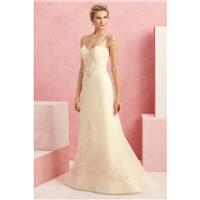 Style BL222 by Beloved by Casablanca Bridal - Chapel Length Floor length V-neck Fit-n-flare OrganzaS