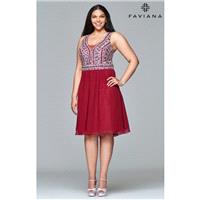 Merlot Faviana 9409 - Customize Your Prom Dress