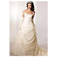 Beautiful Elegant Exquisite Taffeta Wedding Dress In Great Handwork - overpinks.com