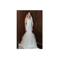 Marchesa Fall 2015 Dress 3 - Marchesa Fit and Flare White Fall 2015 Full Length Strapless - Nonmiss