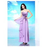 In Stock Glamorous Composite Filament & Stretch Viscose Sweetheart Neckline Floor Length Evening Dre
