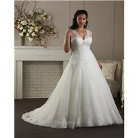 Unforgettable Plus Size by Bonny Bridal 1411 Bridal Gown (2014) (BN14_1411BG) - Crazy Sale Formal Dr