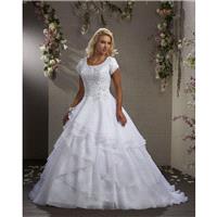 Bliss Modest by Bonny Bridal 2410 Bridal Gown (2014) (BN14_2410BG) - Crazy Sale Formal Dresses|Speci