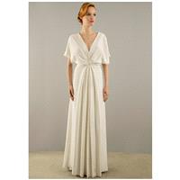 Christian Siriano for Kleinfeld 17115 - Sheath V-Neck Natural Floor Chapel - Formal Bridesmaid Dress