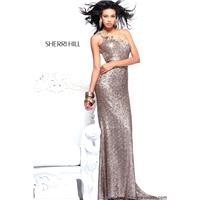 Sherri Hill 21031 Sequin Open Back Prom Dress - Crazy Sale Bridal Dresses|Special Wedding Dresses|Un