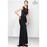 Alyce Black Label 5800 Red,Black Dress - The Unique Prom Store