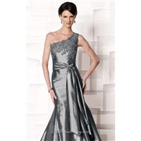 Beaded One Shoulder Gown by Cameron Blake 213631 - Bonny Evening Dresses Online