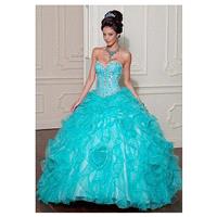 Gorgeous Organza Sweetheart Neckline Floor-length Ball Gown Prom Dress - overpinks.com