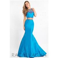 Rachel Allan Princess 2077 Dress - Long 2 PC, Crop Top, Trumpet Skirt Rachel Allan Prom High Neck, S