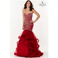 Red Alyce Prom 6746-17 Alyce Paris Prom - Rich Your Wedding Day