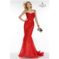 Red Alyce Mothers Gowns Long Island Alyce Black Label 5780 Alyce Paris Black Label - Top Design Dres