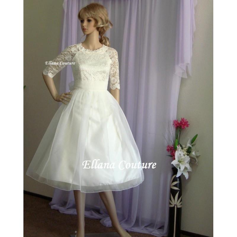 My Stuff, Carol - Vintage Inspired Lace and Organza Wedding Dress. - Hand-made Beautiful Dresses|Uni
