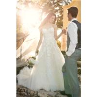 Style D2121 by Essense of Australia - Sleeveless A-line Floor length Chapel Length LaceTulle Sweethe