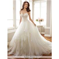Sophia Tolli Y11716 Tropez Wedding Dress - A Line, Drop Waist Sophia Tolli Wedding Strapless, Sweeth
