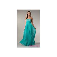 LA-23029 - Long Strapless Pleated Prom Dress by LA Glo - Bonny Evening Dresses Online