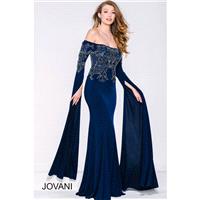 Jovani 39530 Long Dress - Long Prom Fitted Jovani Off the Shoulder Dress - 2017 New Wedding Dresses