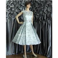 Betty - Vintage Style Tea Length Wedding Dress. Available in other colors. - Hand-made Beautiful Dre