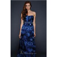 Print Strapless Casual Evening Gown by Lara Designs - Color Your Classy Wardrobe
