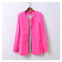 Slimming Long Sleeves One Color Fall Suit Coat - beenono.com