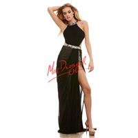 Black Cassandra Stone 82381A - Romper High-low High Slit Sexy Dress - Customize Your Prom Dress