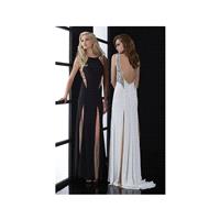 Jasz 5040 Open U Back Evening Dress - Brand Prom Dresses|Beaded Evening Dresses|Charming Party Dress