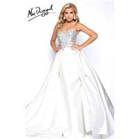 Ivory/Silver Mac Duggal 48498M - Ball Gowns Long Dress - Customize Your Prom Dress