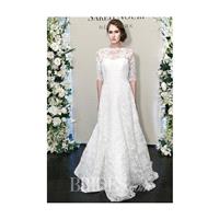 Sareh Nouri - Fall 2015 - SaraBeth A-Line High Neck Alencon Lace Wedding Dress with 3/4-Length Sleev