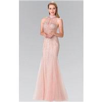 Elizabeth K - Sequined Halter Trumpet Gown GL2330 - Designer Party Dress & Formal Gown