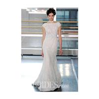 Rivini - Fall 2014 - Margherita Cap Sleeve French Lace Sheath Wedding Dress - Stunning Cheap Wedding