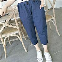 Must-have Slimming Plus Size High Waisted Cotton One Color Casual Trouser - Lafannie Fashion Shop
