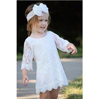 The Simply Grace Lace Flower Girl Dress - Hand-made Beautiful Dresses|Unique Design Clothing