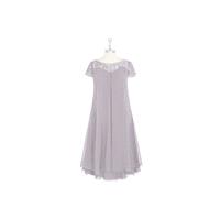 Dusk Azazie Tess MBD - Illusion Knee Length Illusion Chiffon Dress - Charming Bridesmaids Store