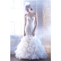 Madison James Style MJ155 by Madison James - Ivory  White  Champagne Lace  Organza Floor Wedding Dre