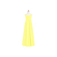 Lemon Azazie Tiana JBD - Chiffon Scoop Bow/Tie Back Floor Length Dress - Charming Bridesmaids Store