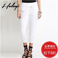 Must-have Vogue One Color Summer Casual Sweat Pant Skinny Jean - Bonny YZOZO Boutique Store