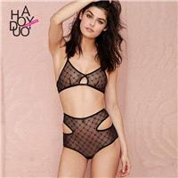 Vogue Sexy Seen Through Hollow Out Spring Lace Outfit Bra - Bonny YZOZO Boutique Store
