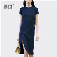 Office Wear Slimming Plus Size Short Sleeves Summer Dress - Bonny YZOZO Boutique Store