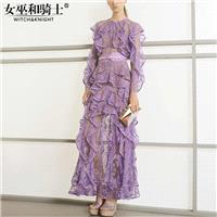 Vogue Seen Through Frilled Sleeves Slimming Summer Frilled Lace Dress - Bonny YZOZO Boutique Store