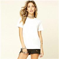 Must-have Vogue Simple Scoop Neck One Color Summer Short Sleeves Color Essential T-shirt - Bonny YZO