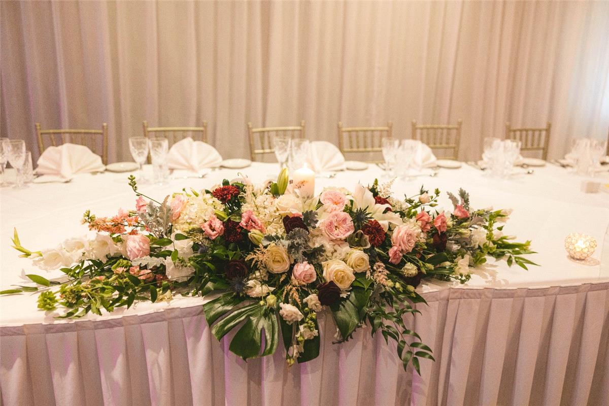 Ballroom, Top Table details at County Arms, Birr.